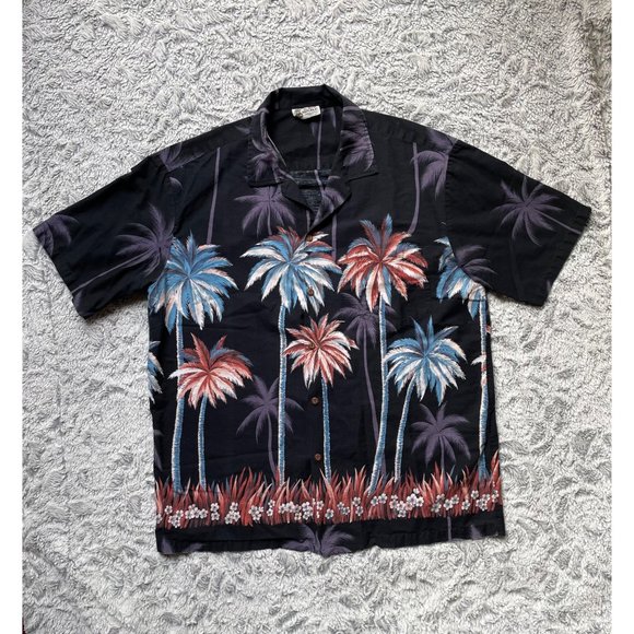 Aloha Republic Other - ALOHA REPUBLIC Hawaiian Palm Trees Button Up Shirt XL